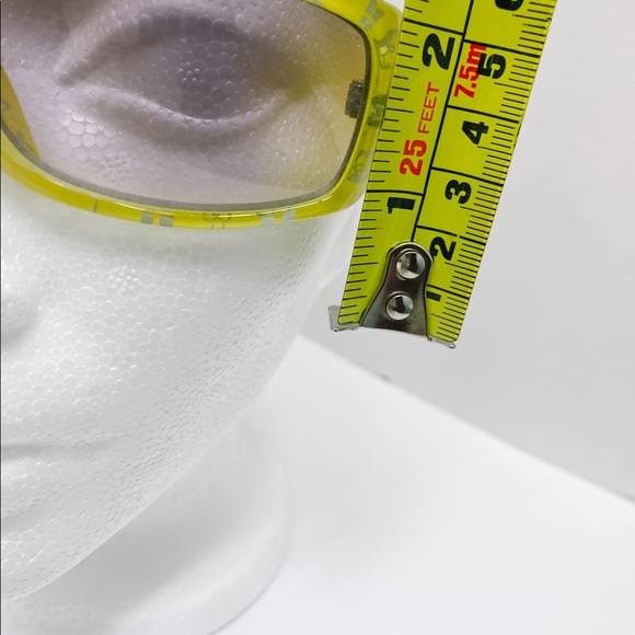 YELLOW SUNGLASSES WITH BLUE BLACK LENS - Picture 5 of 6